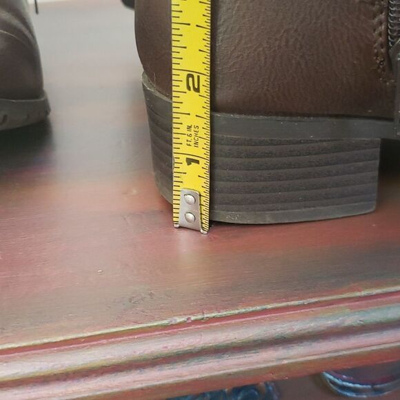 Rampage Idera Brown Boots with Buckle Accents Sz 6.5M - Picture 8 of 9